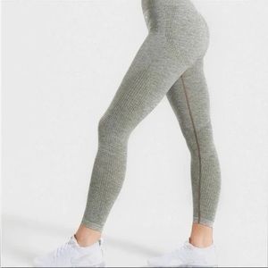 Gymshark: Vital Seamless Leggings - Khaki Marl